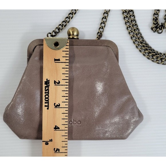 HOBO International Crossbody Leather Coin Bag Chain Purse Shoulder Clutch Wallet - Picture 10 of 10